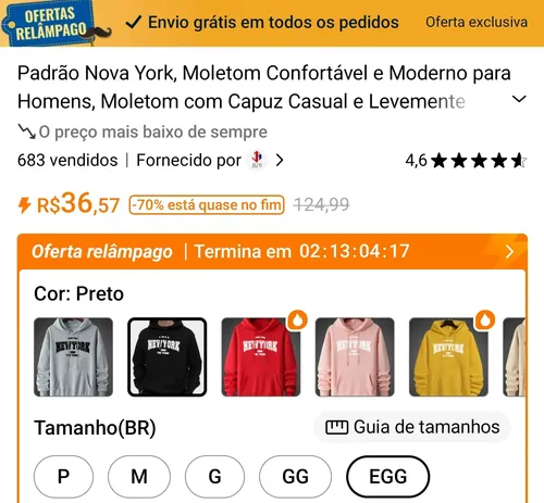 Imagem na descrição da promoção