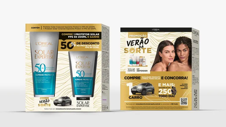 Kit Protetor Solar Corporal Ultraleve Fps 50 200ml + 50% De Desconto No Protetor Solar Corporal Fps 50 120ml Loréal Paris