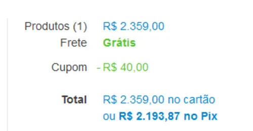 Imagem na descrição da promoção