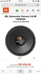 Subwoofer Vulcano 3.8 8R 15SW22A - R$409