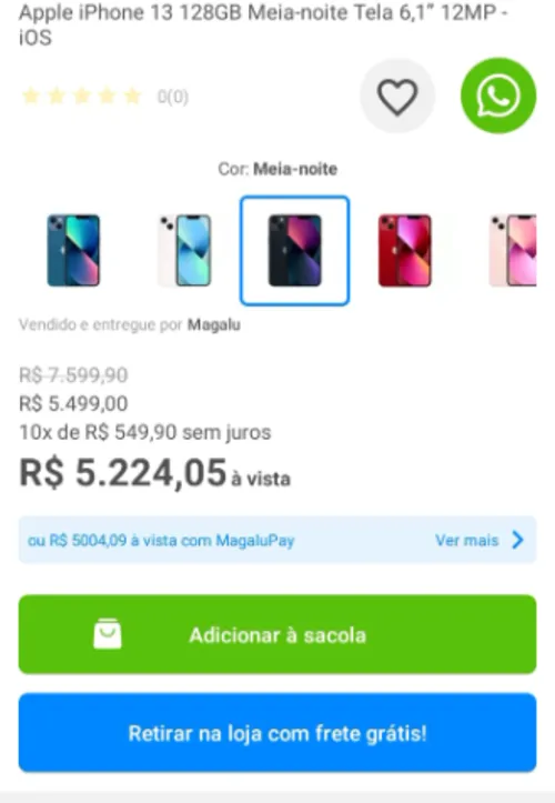 Imagem na descrição da promoção