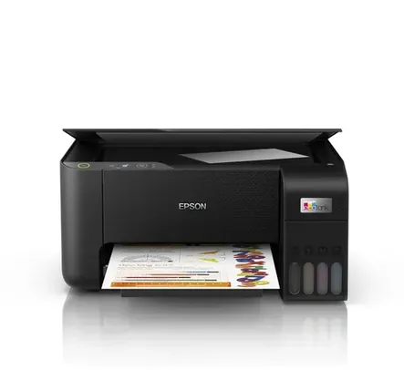 Impressora Epson Multifuncional 3 Em 1 Ecotank L3210 Preta Bivolt