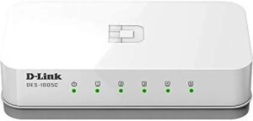 (Prime) D-Link DES-1005C - Switch 5 Portas Fast-Ethernet, Branco
