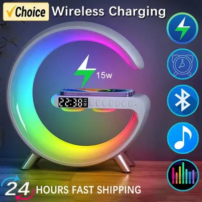 [APP] [Já Com Impostos] Multi Funções Wireless Charger Pad, 15W Estação de Carregamento Rápido