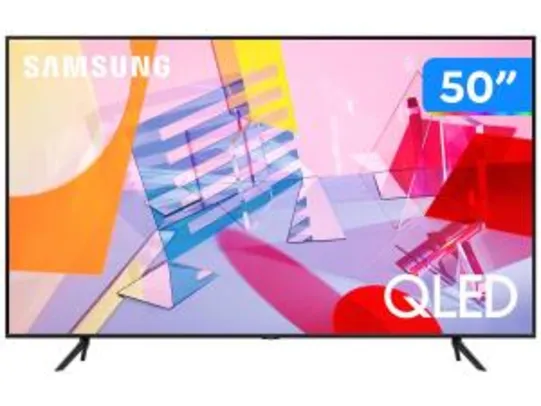 Smart TV 4K QLED 50” Samsung QN50Q60TAGXZD - R$2849