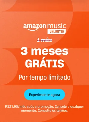 3 Meses Amazon music Ilimitado 