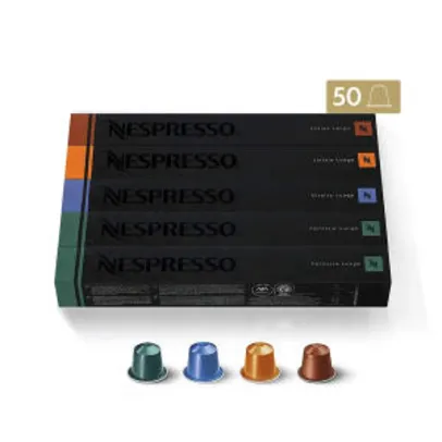 (R$ 84,00 com Ame) 50 Cápsulas Nespresso em 12x