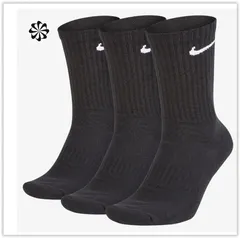 Meias Cano Alto Nike Everyday Cushion Crew - 3 Pares