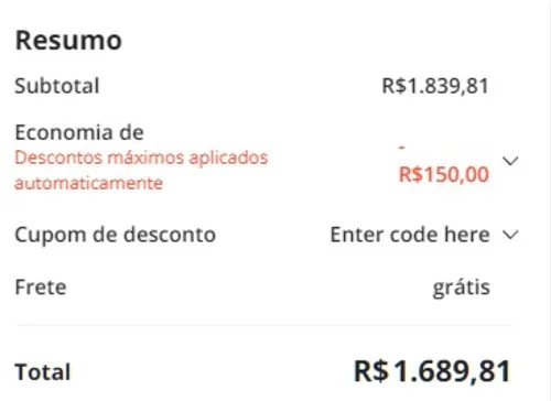 Imagem na descrição da promoção