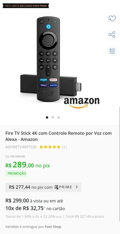 Imagem na descrição da promoção