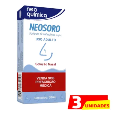 Kit C/03 Neosoros Solução Nasal - 30mL