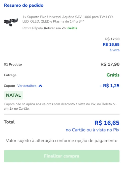 Imagem na descrição da promoção