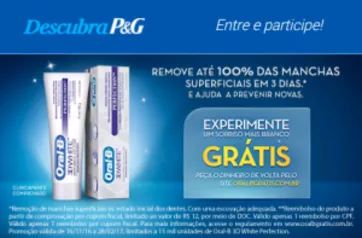 [REEMBOLSO] creme dental ORAL B 3D WHITE PERFECTION