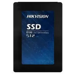 SSD Hikvision E-100 512GB , SATA III Leitura 560MBs e Gravação 510MBs | R$369