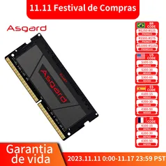 [Taxa Inclusa] Memória ram notebook ddr4 8GB Asgard 3200mhz