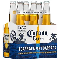 Cerveja Corona Extra Long Neck 330ml - 6 Unidades