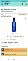 Skyy Vodka 980ML - R$26