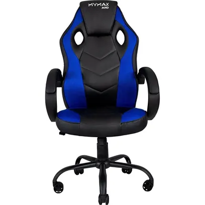 Foto do produto Cadeira Gamer MX0 Giratoria Preto/Azul - Mymax
