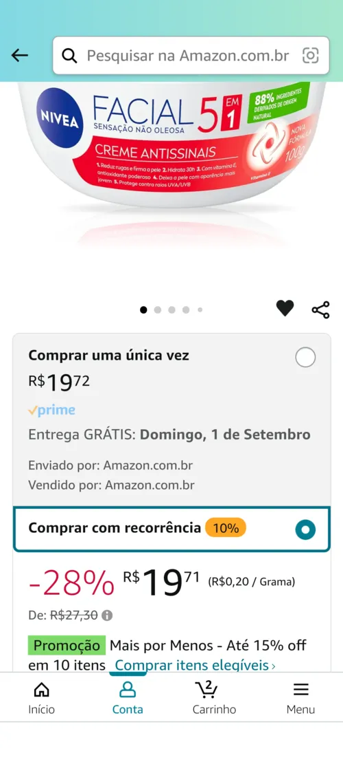 Imagem na descrição da promoção