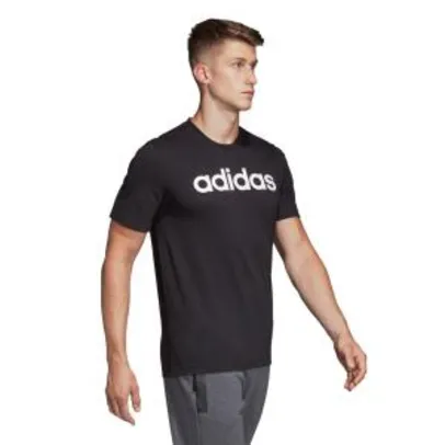 Camiseta Adidas Lin Masculina - Preto e Branco | R$50