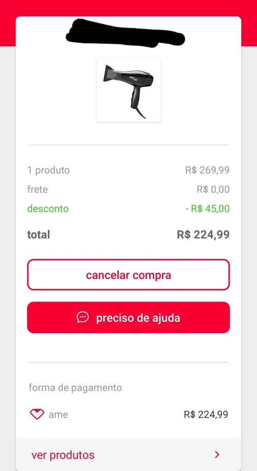 Imagem na descrição da promoção