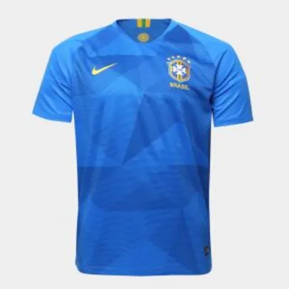 Saindo por R$ 120: Camisa Seleção Brasil II 2018 s/n° - Torcedor Nike Masculina - Azul R$120 | Pelando