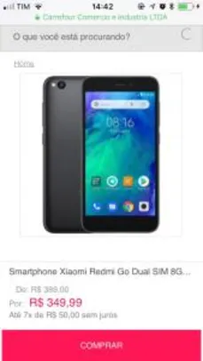 Xiaomi Redmi Go Dual SIM 8GB Android 8 Quad Core 1.4 GHz Câmera 8MP + 5MP Preto