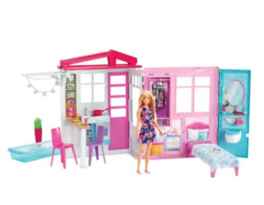 Playset e Boneca Barbie - Casa Glamour da Barbie - Mattel