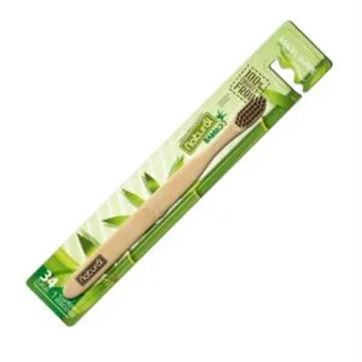 Escova Dental Suavetex Natural Bamboo 34 Tufos Macia Suave - R$12