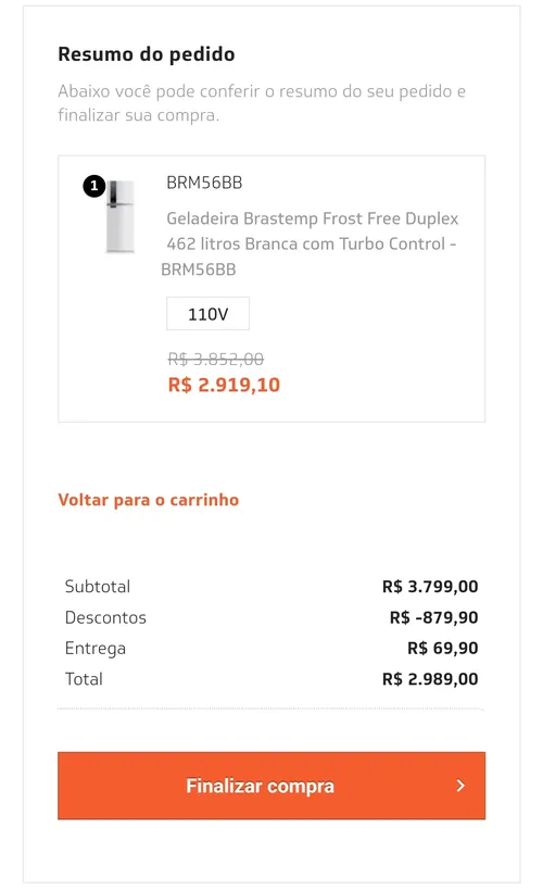 Imagem na descrição da promoção