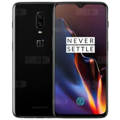 Smartphone OnePlus 6T 4G Phablet Fingerprint Sensor - MIRROR BLACK  - R$2303