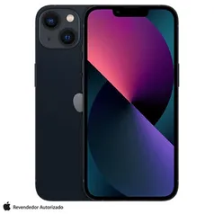 [PRIME] iPhone 13 Apple (256GB) Meia-noite, Tela de 6,1", 5G e Câmera Dupla de 12MP