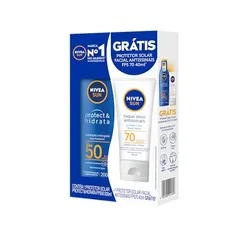 [Rec] NIVEA SUN Kit Protetor Solar Protect & Hidrata FPS50 200ml + NIVEA SUN Facial FPS70 40gr