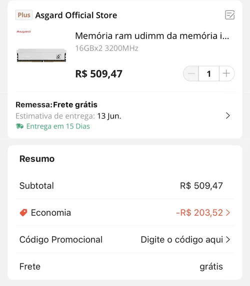 Imagem na descrição da promoção