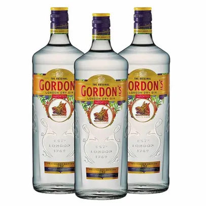 Kit 03 Gordon's London Dry Gin Inglês 750ml - DIAGEO