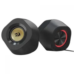 Caixa de Som Redragon Kaidas, RGB, Bluetooth/USB/3,5mm, Stereo 2.0, Black, GS590