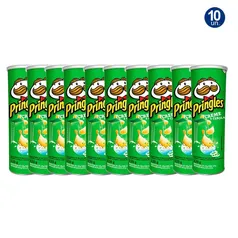 Kit 10 UN Batata Pringles Creme e Cebola 120g