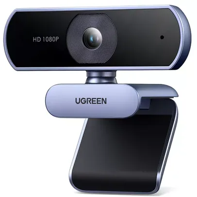 Computador UGREEN Câmera Externa USB 1080P 30FPS 200W Pixels , Foco Fixo , Microfone Embutido Com Cabo De 2 Metros