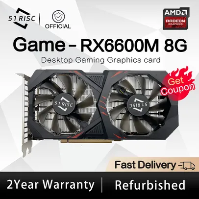 Placa de video RX 6600m 8gb 51RISC