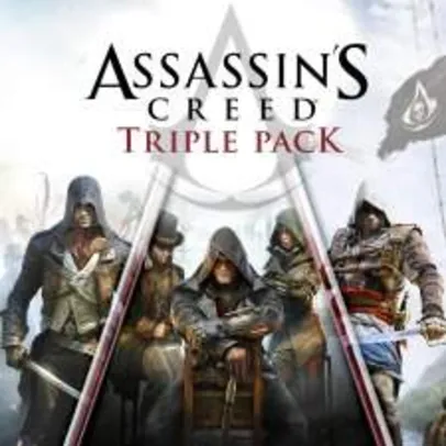 Assassin's Creed Triple Pack: Black Flag, Unity, Syndicate por R$ 114