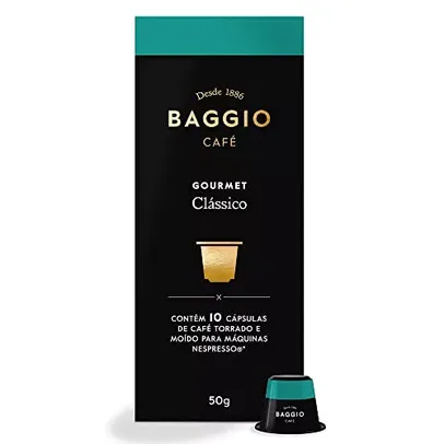 [REC] [L5P3] [SUPER R$5,59]Cápsulas de Café Baggio Café Clássico, comp Nespresso, contém 10 cápsulas