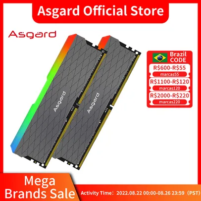 Memória Asgard Rgb 32Gb, 3200mhz