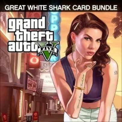 [PS4] Bundle Grand Theft Auto V e Pacote de Dinheiro Tubarão-Branco