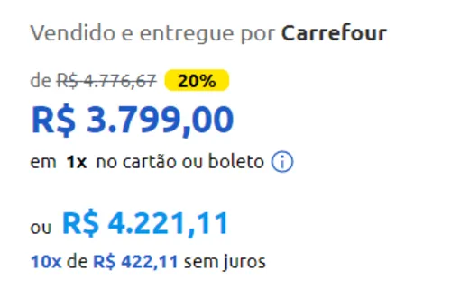 Imagem na descrição da promoção