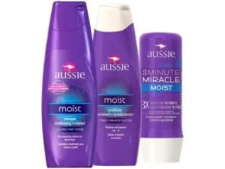 Kit Aussie Moist (Shampoo, Condicionador e Máscara) - R$50