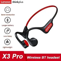 Fone de Ouvido de Condução Óssea Lenovo X3 Pro BT 5.3