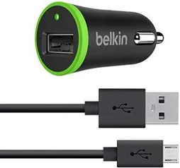 Carregador Veicular 2.1a Com Cabo Micro Usb - Belkin