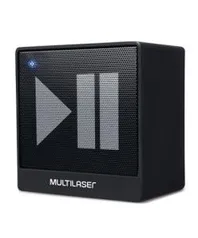 Caixa de Som Mini Aux 8W Bluetooth Preto Multilaser - SP277