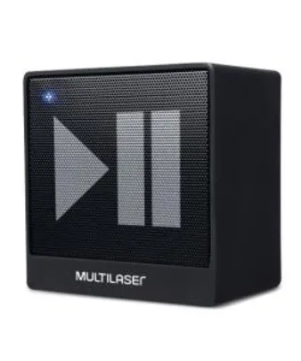 Caixa de Som Mini Aux 8W Bluetooth Preto Multilaser - SP277