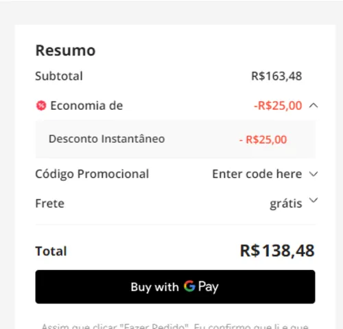 Imagem na descrição da promoção